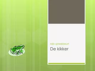 mijn spreekbeurt