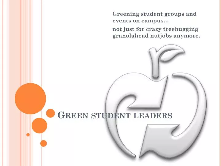 green student leaders