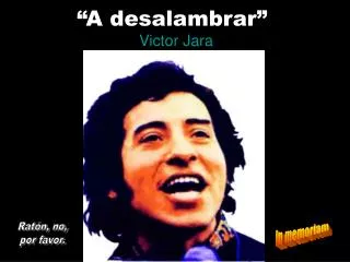 a desalambrar