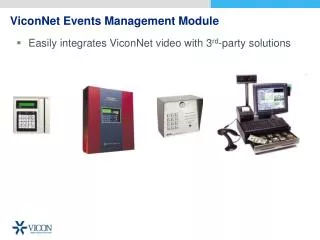 ViconNet Events Management Module
