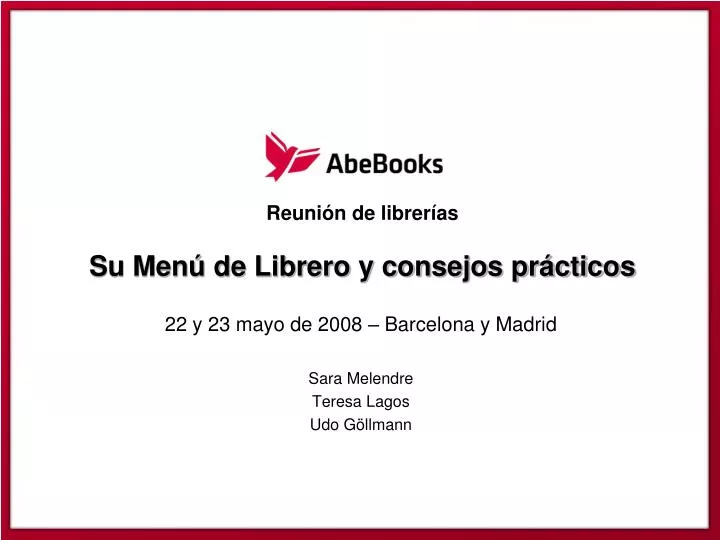 reuni n de librer as su men de librero y consejos pr cticos