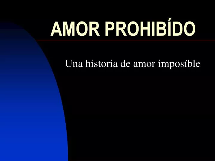 amor prohib do