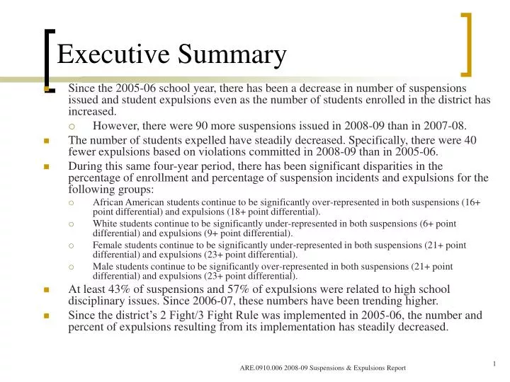 executive summary