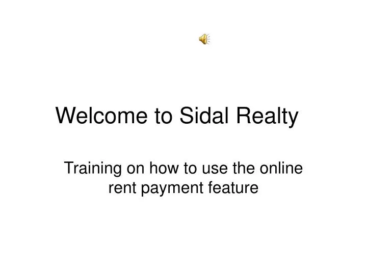 welcome to sidal realty