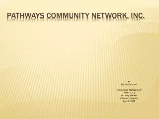 Pathways Community Network, Inc.