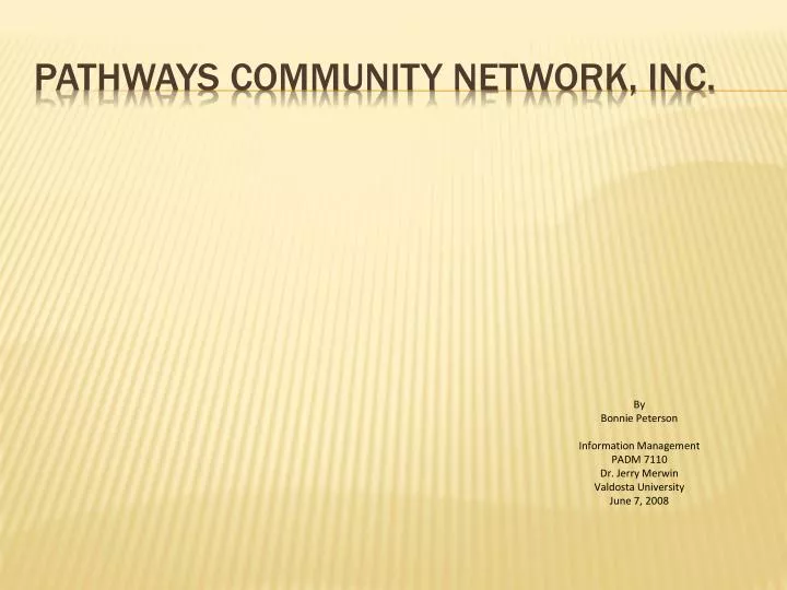 pathways community network inc