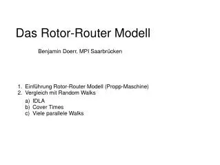 das rotor router modell