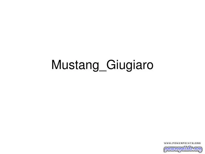 mustang giugiaro