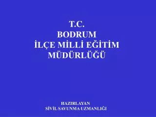 t c bodrum l e m ll e t m m d rl