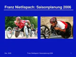 franz nietlispach saisonplanung 2006
