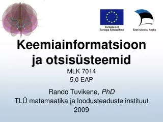 keemiainformatsioon ja otsis steemid