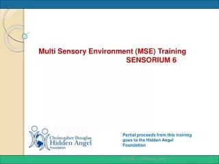 Partial proceeds from this training goes to the Hidden Angel Foundation