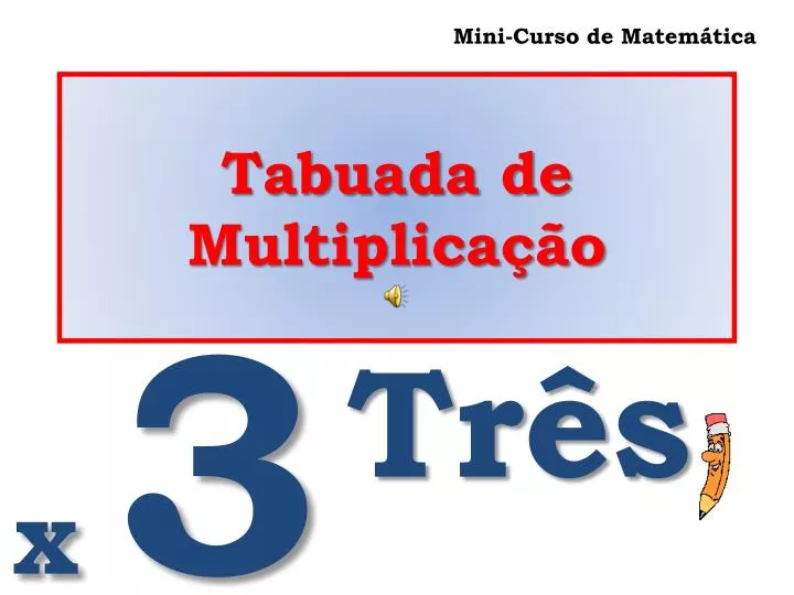 PPT - Tabuada de Multiplicação PowerPoint Presentation, free download -  ID:5216871