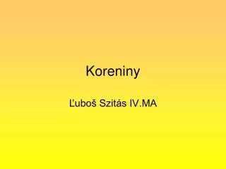 koreniny