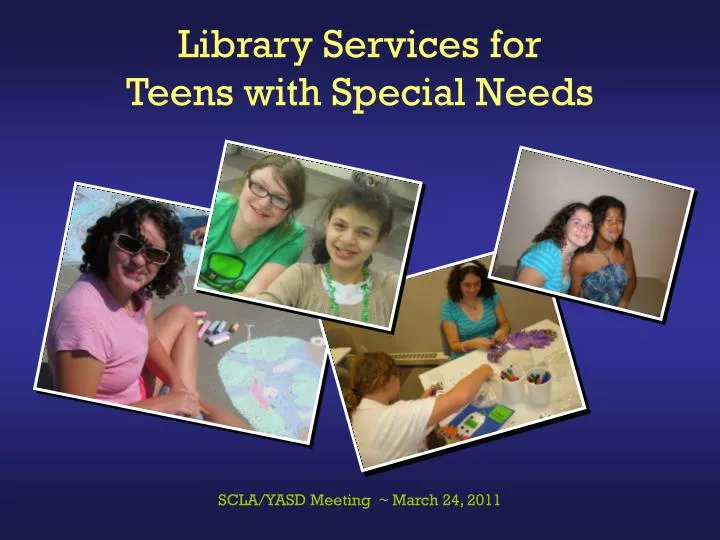 library services for teens with special needs