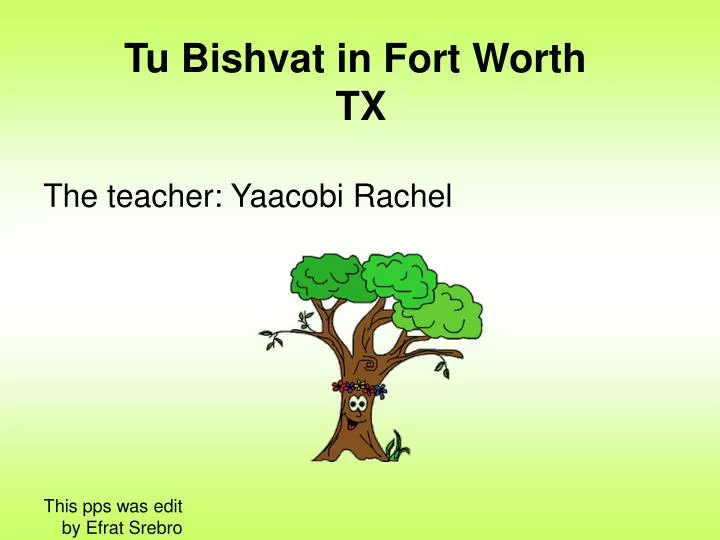 tu bishvat in fort worth tx