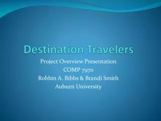 Destination Travelers