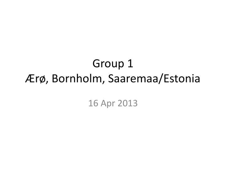 group 1 r bornholm saaremaa estonia