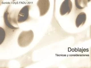 doblajes