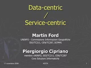 data centric service centric