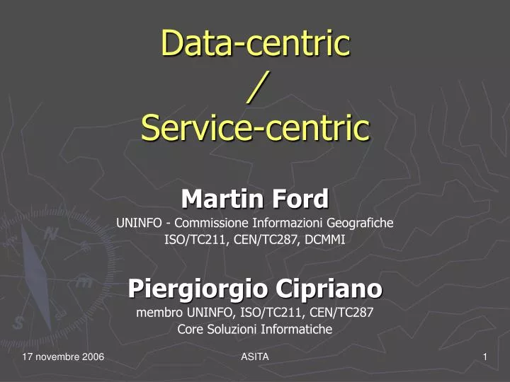 data centric service centric