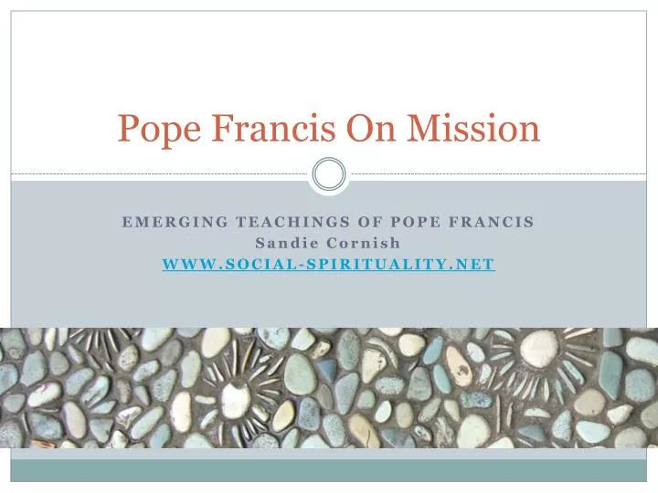 pope francis on mission