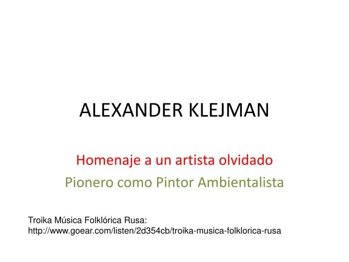 alexander klejman
