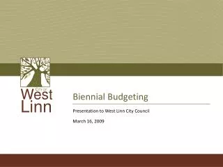 Biennial Budgeting