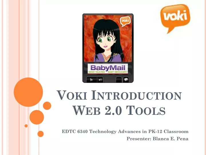 voki introduction web 2 0 tools