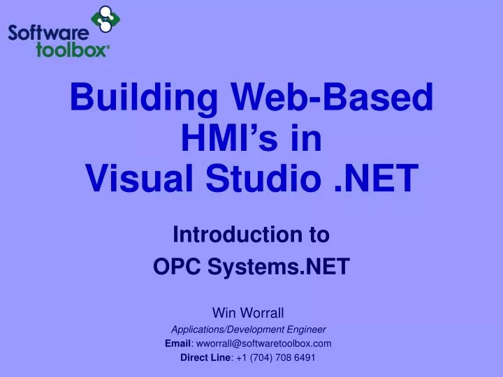 building web based hmi s in visual studio net