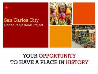 San Carlos City Coffee Table Book Project