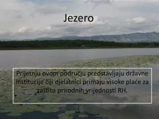 jezero