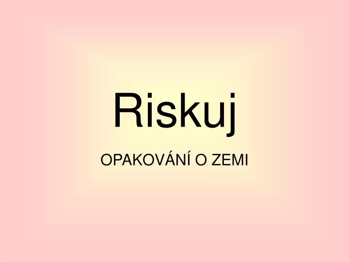 riskuj