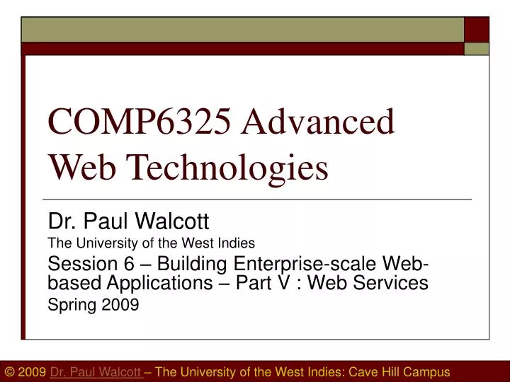 comp6325 advanced web technologies