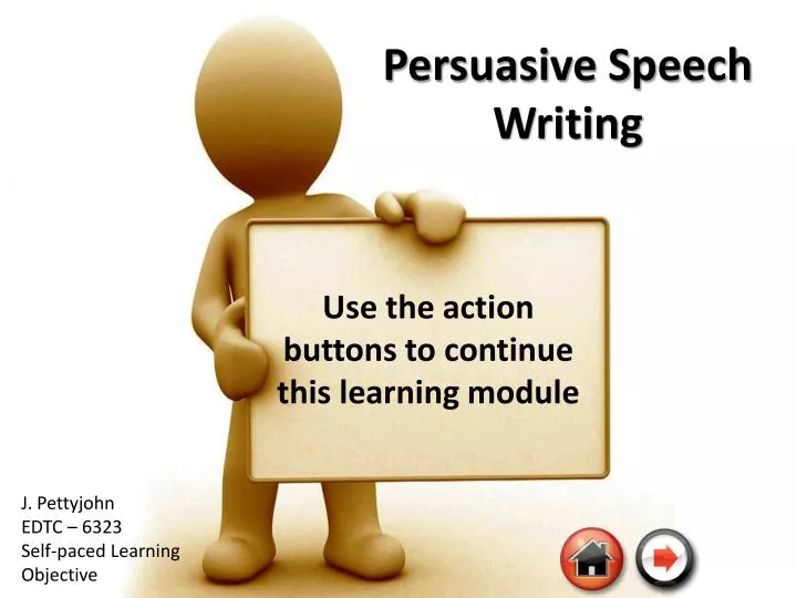 persuasive speech writing