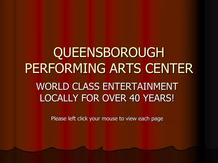 queensborough performing arts center
