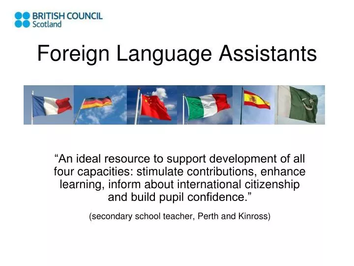 foreign language assistants