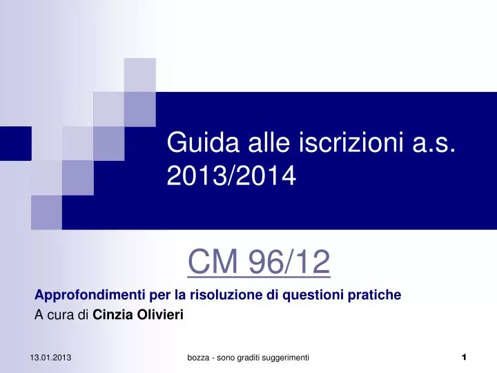 guida alle iscrizioni a s 2013 2014