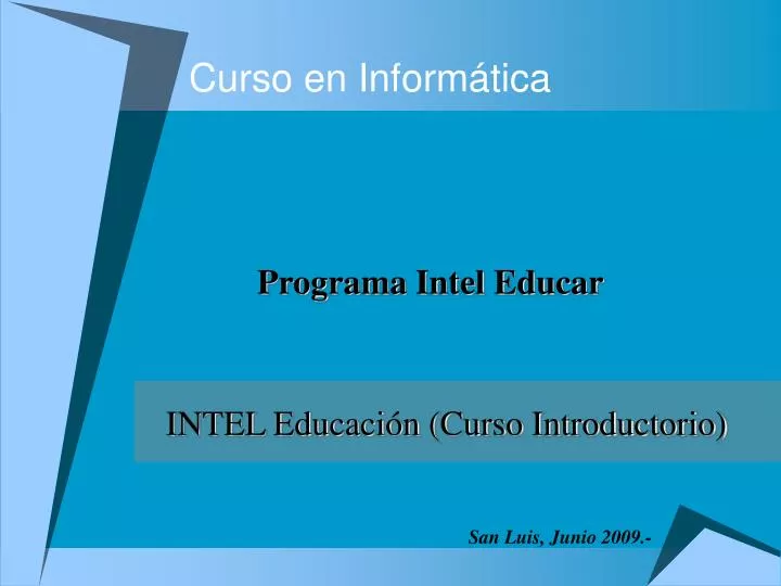 curso en inform tica