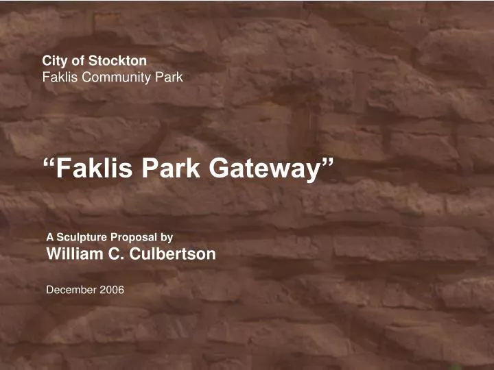 city of stockton faklis community park faklis park gateway
