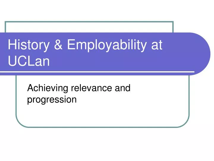 history employability at uclan