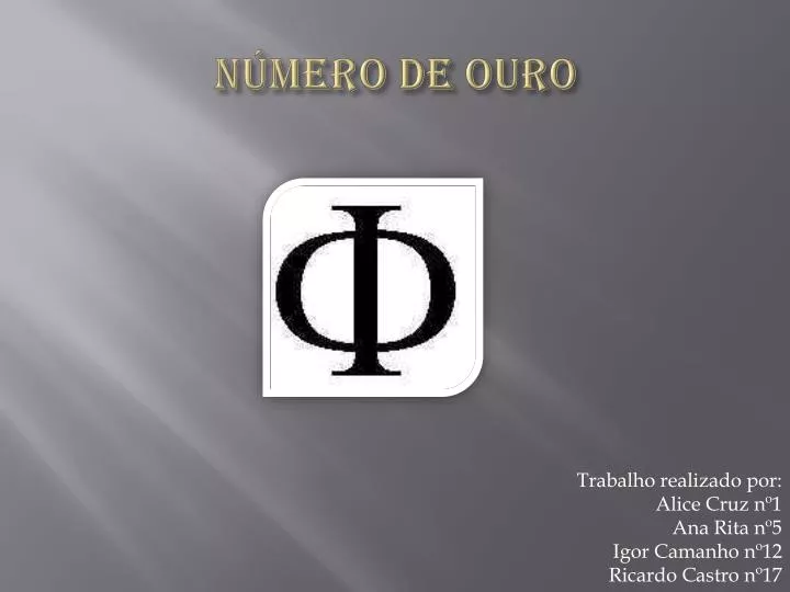 n mero de ouro