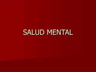 salud mental
