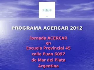 programa acercar 2012