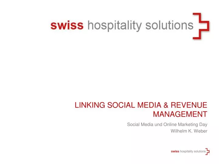 linking social media revenue management