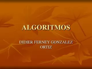 algoritmos