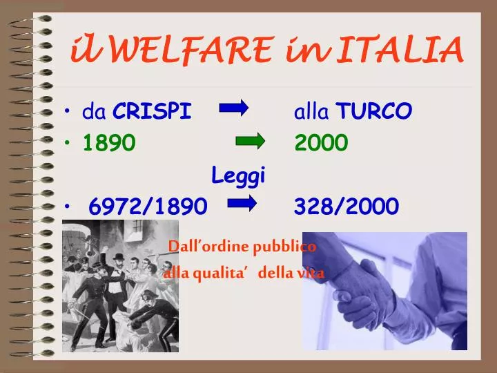 il welfare in italia