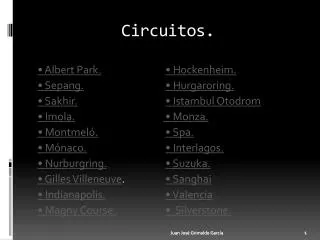 circuitos