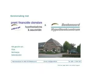 kennismaking met