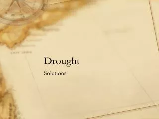 drought